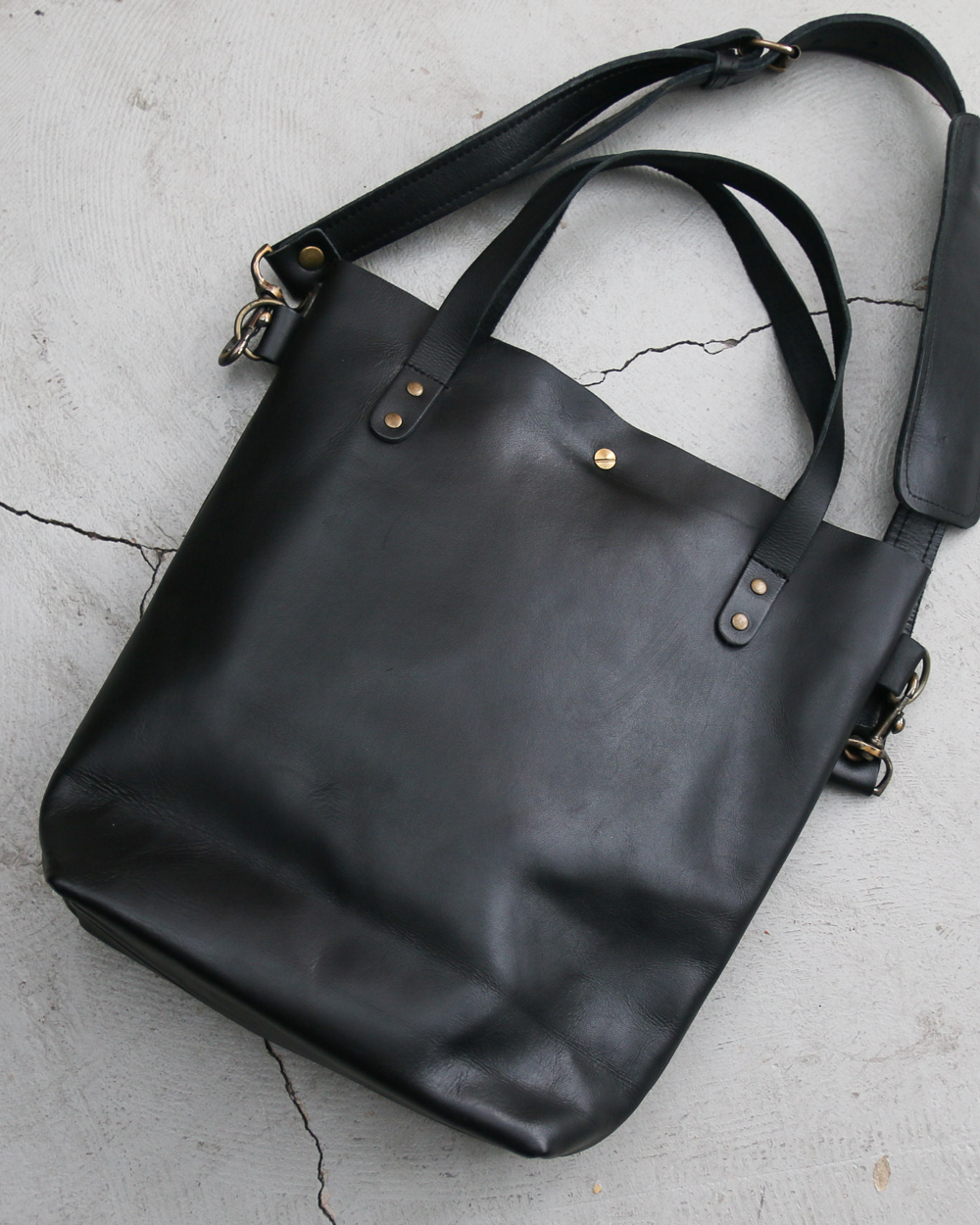 John Woodbridge &amp; Sons Makers ジョンウッドブリッジ Tote Bag Medium with strap Black