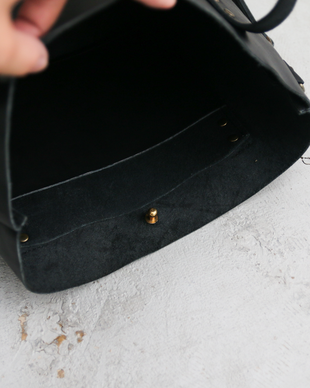 John Woodbridge &amp; Sons Makers ジョンウッドブリッジ Tote Bag Medium with strap Black