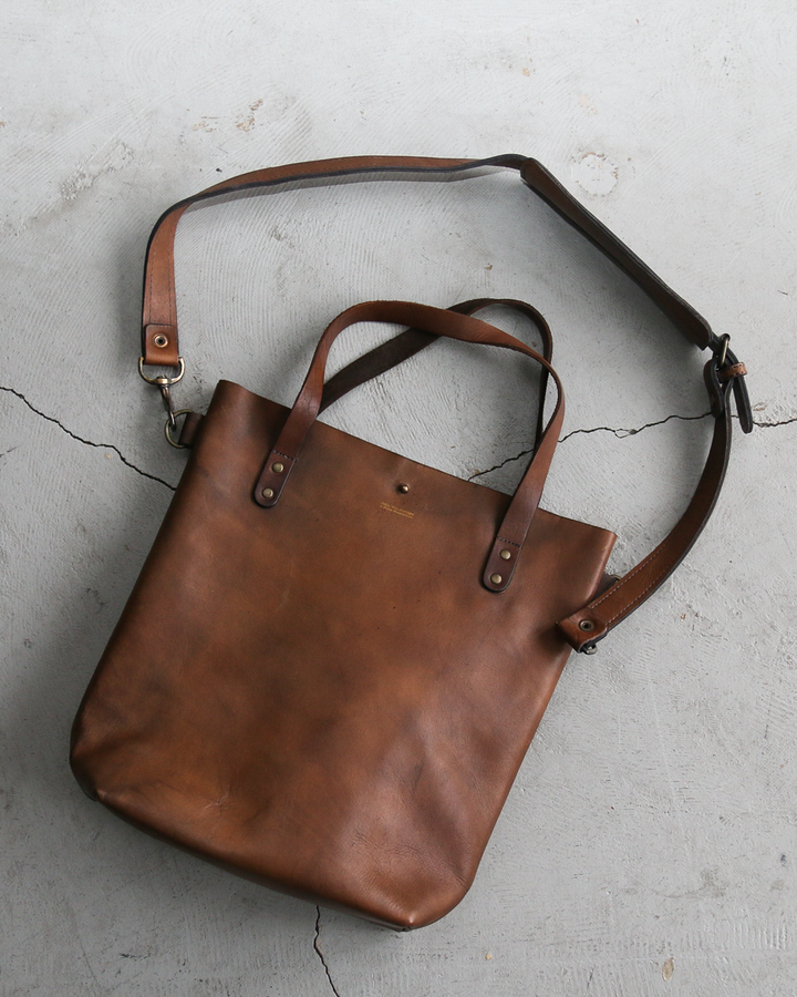 John Woodbridge &amp; Sons Makers ジョンウッドブリッジ Tote Bag Medium with strap Brown