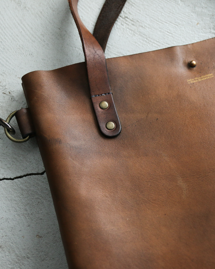 John Woodbridge &amp; Sons Makers ジョンウッドブリッジ Tote Bag Medium with strap Brown