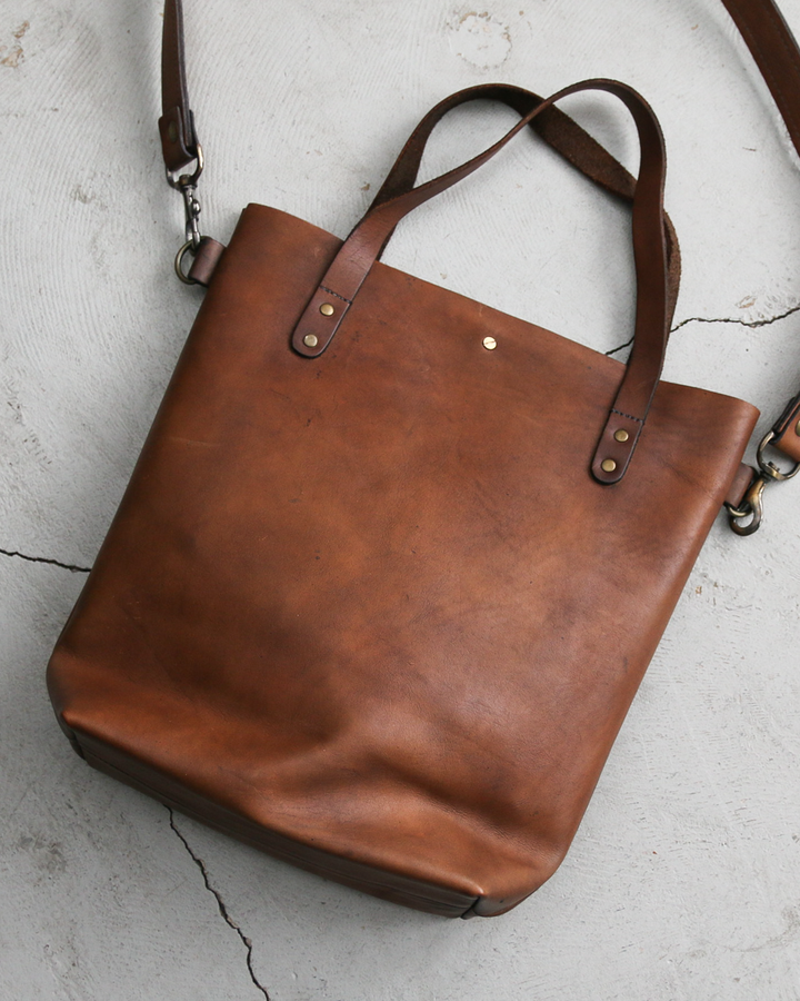 John Woodbridge &amp; Sons Makers ジョンウッドブリッジ Tote Bag Medium with strap Brown