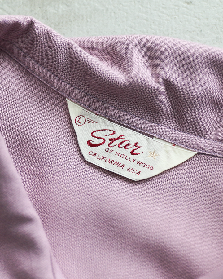 STAR OF HOLLYWOOD SH39704 / HOPSACK RAYON PULLOVER “SHRUNKEN HEAD” PURPLE
