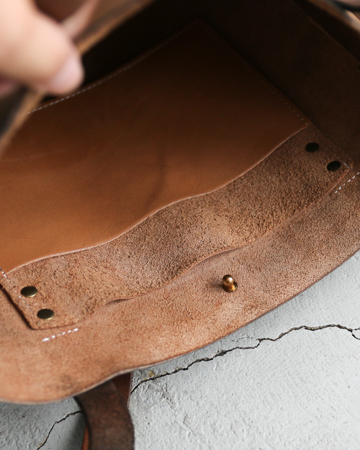 John Woodbridge &amp; Sons Makers ジョンウッドブリッジ Tote Bag Medium with strap Brown