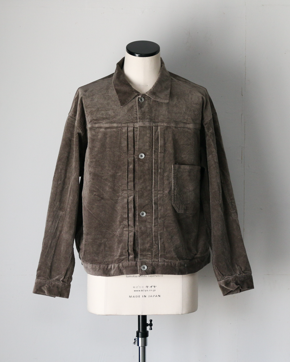DELICIOUS デリシャス Corduroy 1st Jacket - GRY