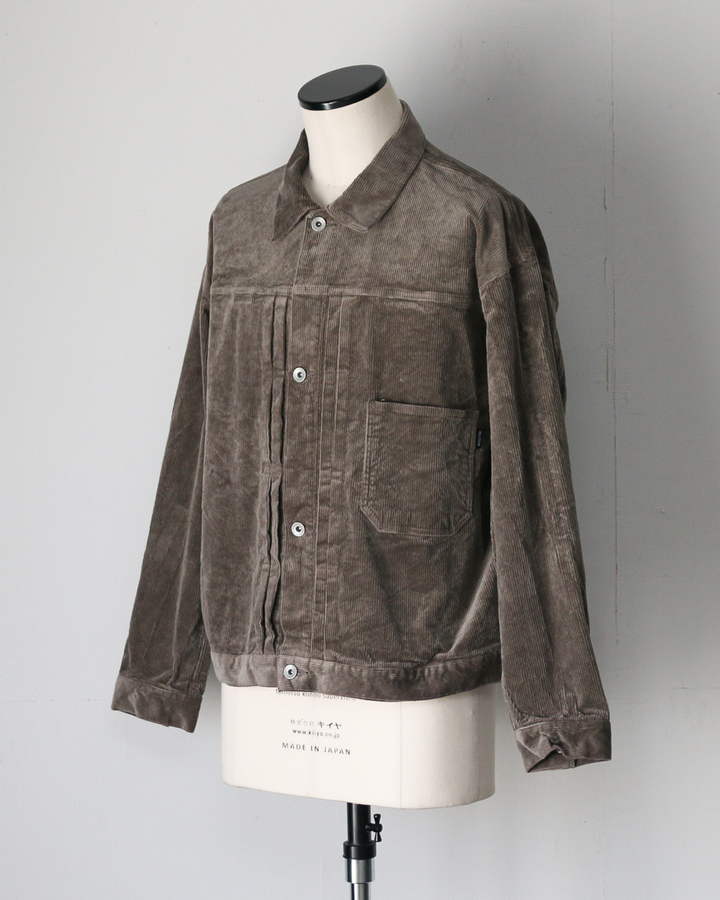 DELICIOUS デリシャス Corduroy 1st Jacket - GRY