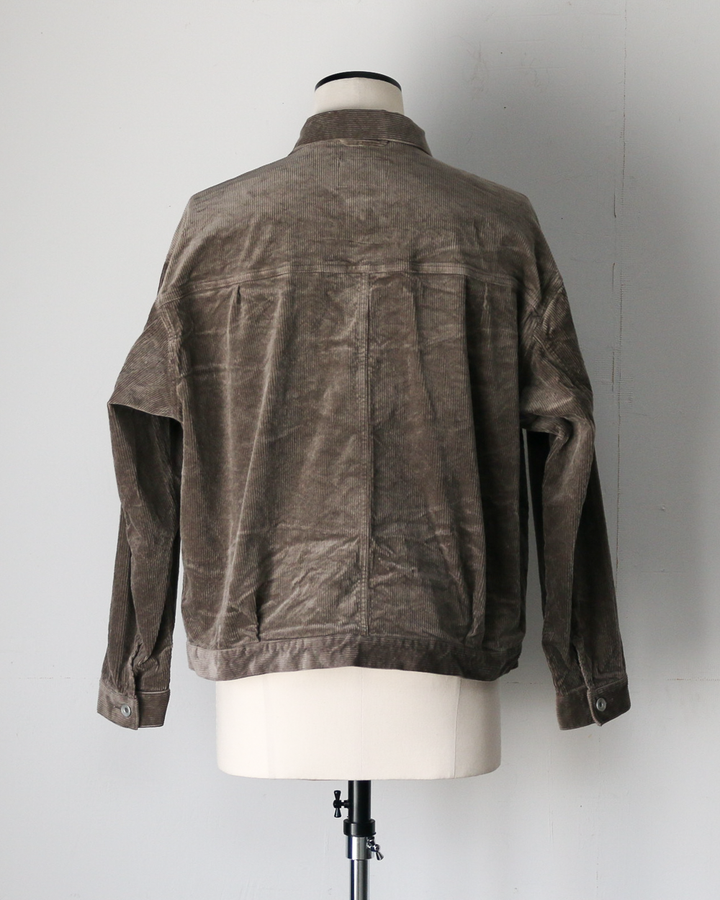 DELICIOUS デリシャス Corduroy 1st Jacket - GRY