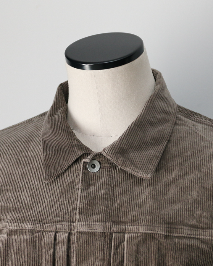 DELICIOUS デリシャス Corduroy 1st Jacket - GRY