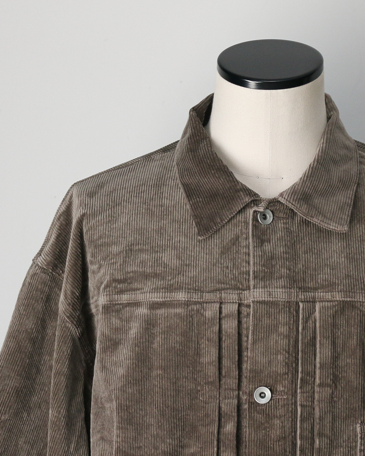 DELICIOUS デリシャス Corduroy 1st Jacket - GRY