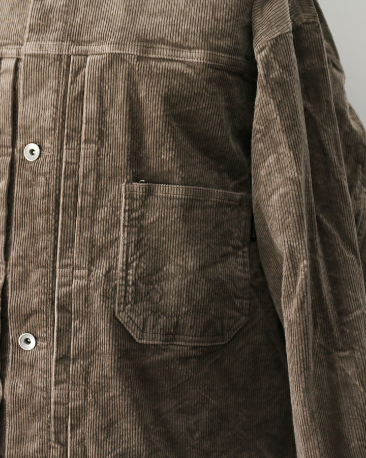 DELICIOUS デリシャス Corduroy 1st Jacket - GRY