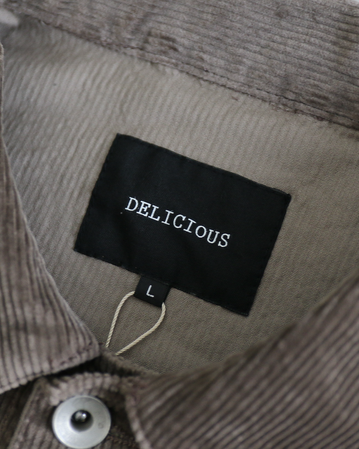 DELICIOUS デリシャス Corduroy 1st Jacket - GRY