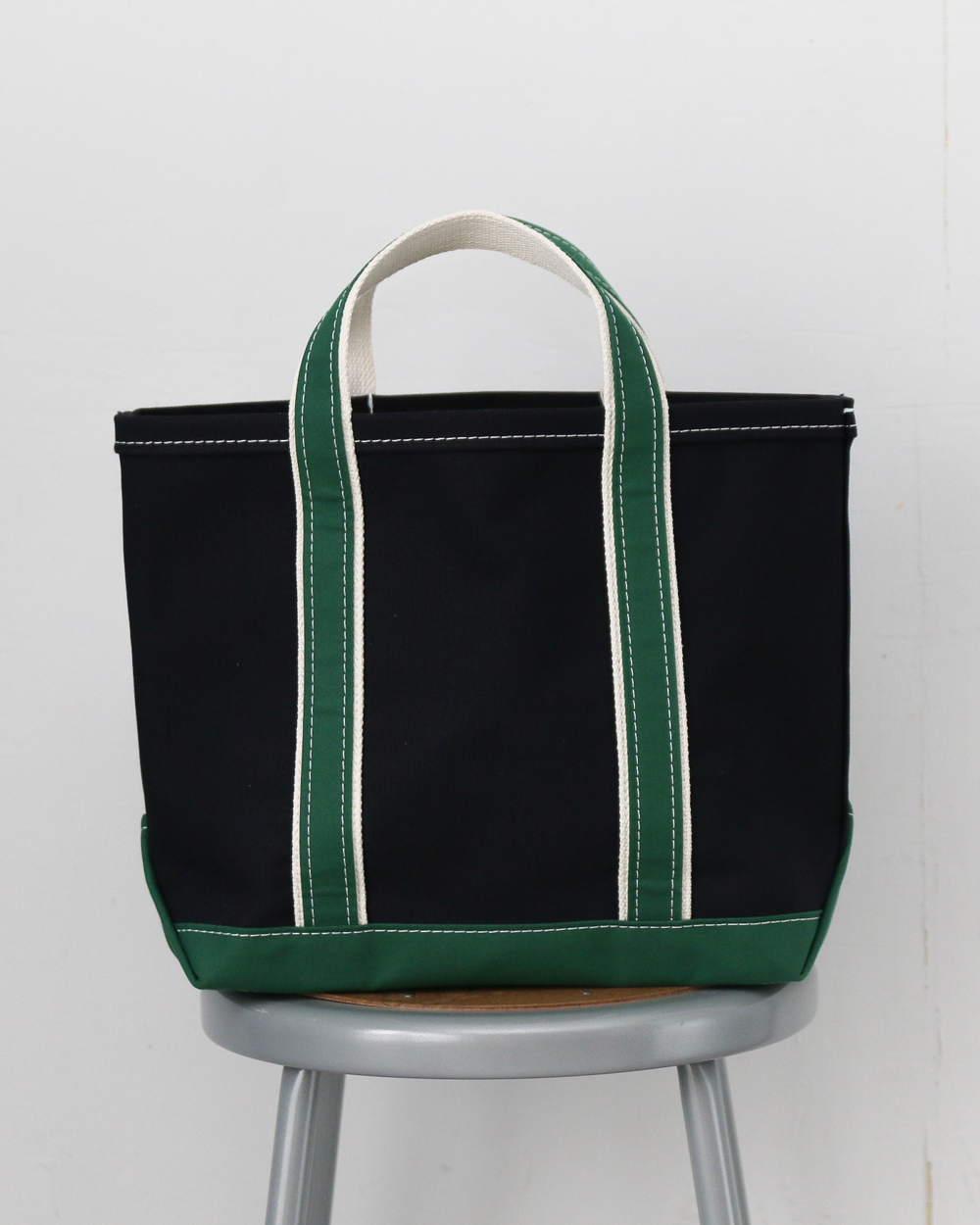 WORKERS Deluxe Pocket Tote Bag/ Dark Navy x Green Handle/Short