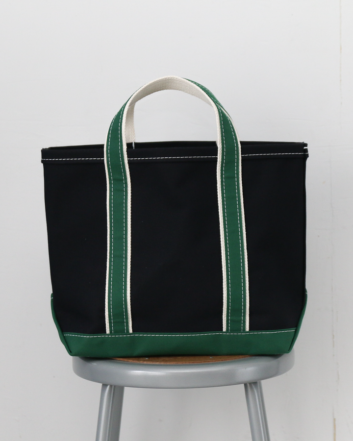 WORKERS Deluxe Pocket Tote Bag/ Dark Navy x Green Handle/Short