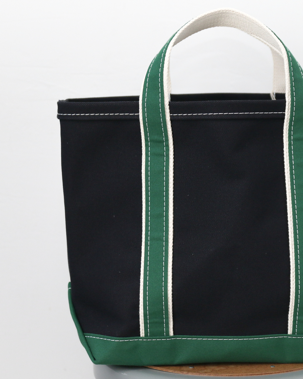 WORKERS Deluxe Pocket Tote Bag/ Dark Navy x Green Handle/Short