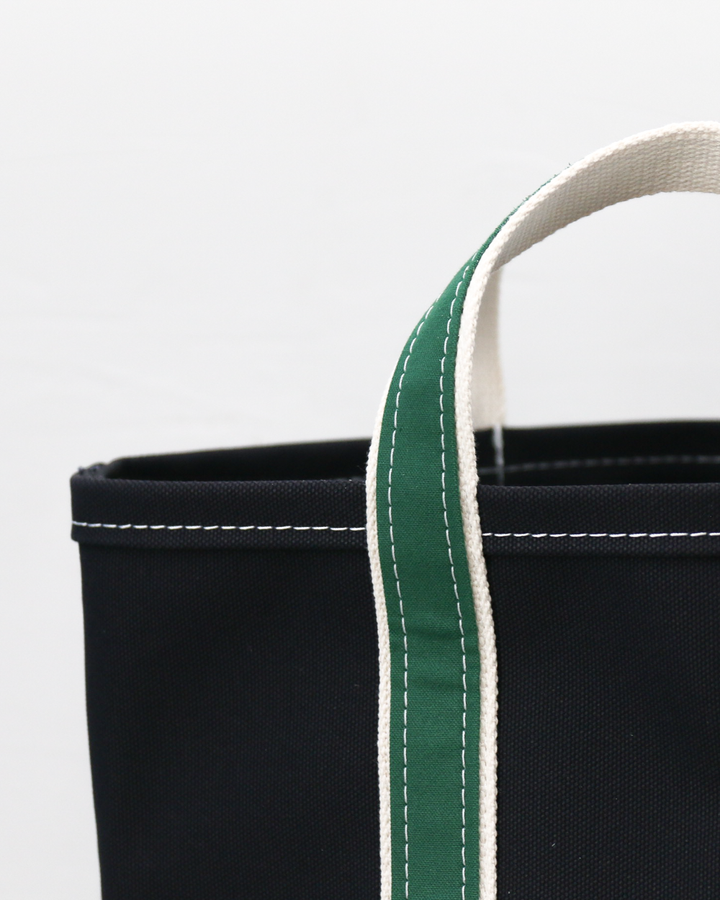 WORKERS Deluxe Pocket Tote Bag/ Dark Navy x Green Handle/Short