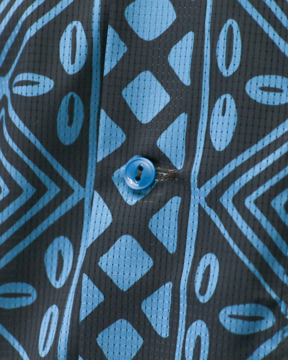 CORONA CS097 - FRENCH CAFE SHIRT S/S / Charcoal Grey × Blue