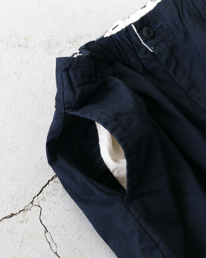 FOB factory F0549 Stretch Twill Easy Pants Navy
