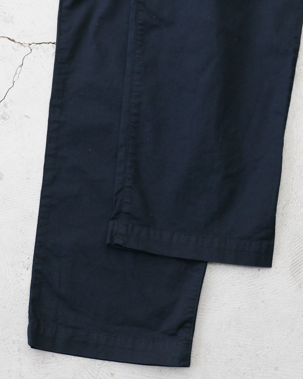 FOB factory F0549 Stretch Twill Easy Pants Navy