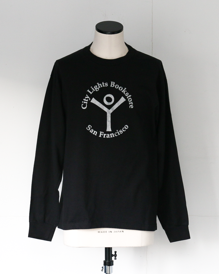 City Lights Bookstore L/S T Shirts - Logo Black