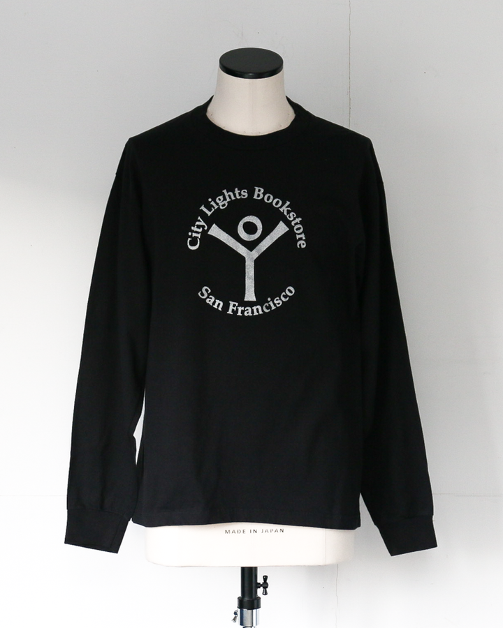 City Lights Bookstore L/S T Shirts - Logo Black