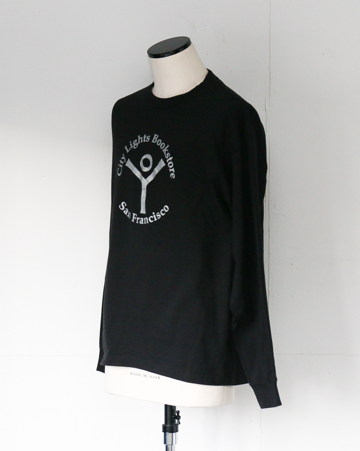 City Lights Bookstore L/S T Shirts - Logo Black