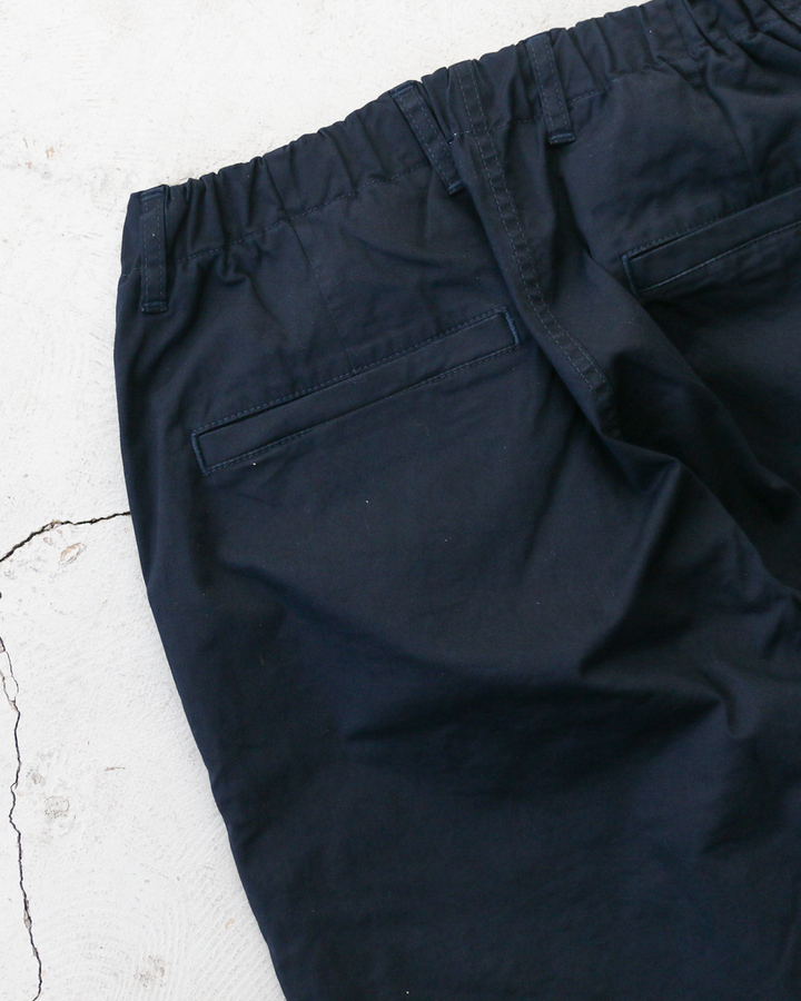 FOB factory F0549 Stretch Twill Easy Pants Navy