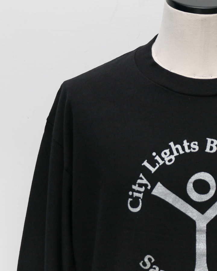 City Lights Bookstore L/S T Shirts - Logo Black