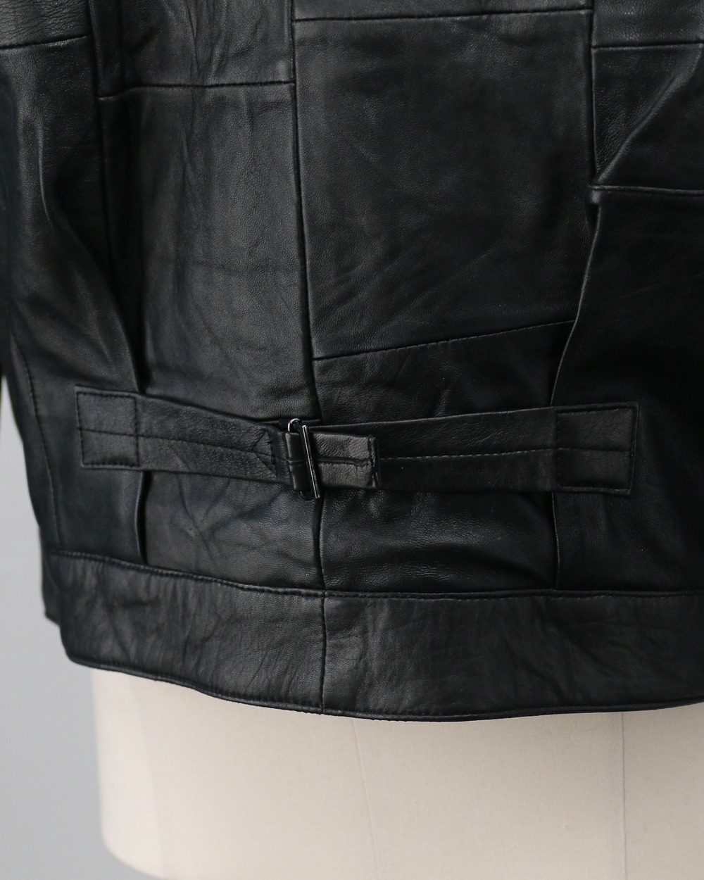 YOUSED ユーズド Remake 3Pocket 1st Leather Jacket Black