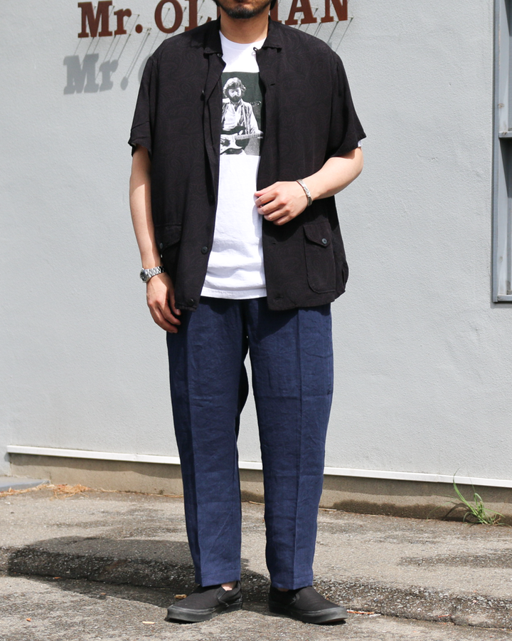 DELICIOUS LINEN Easy Pants Navy