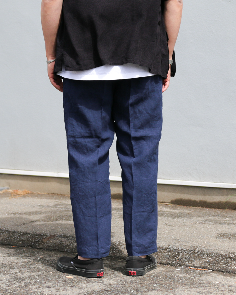 DELICIOUS LINEN Easy Pants Navy