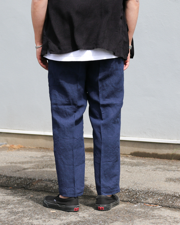 DELICIOUS LINEN Easy Pants Navy
