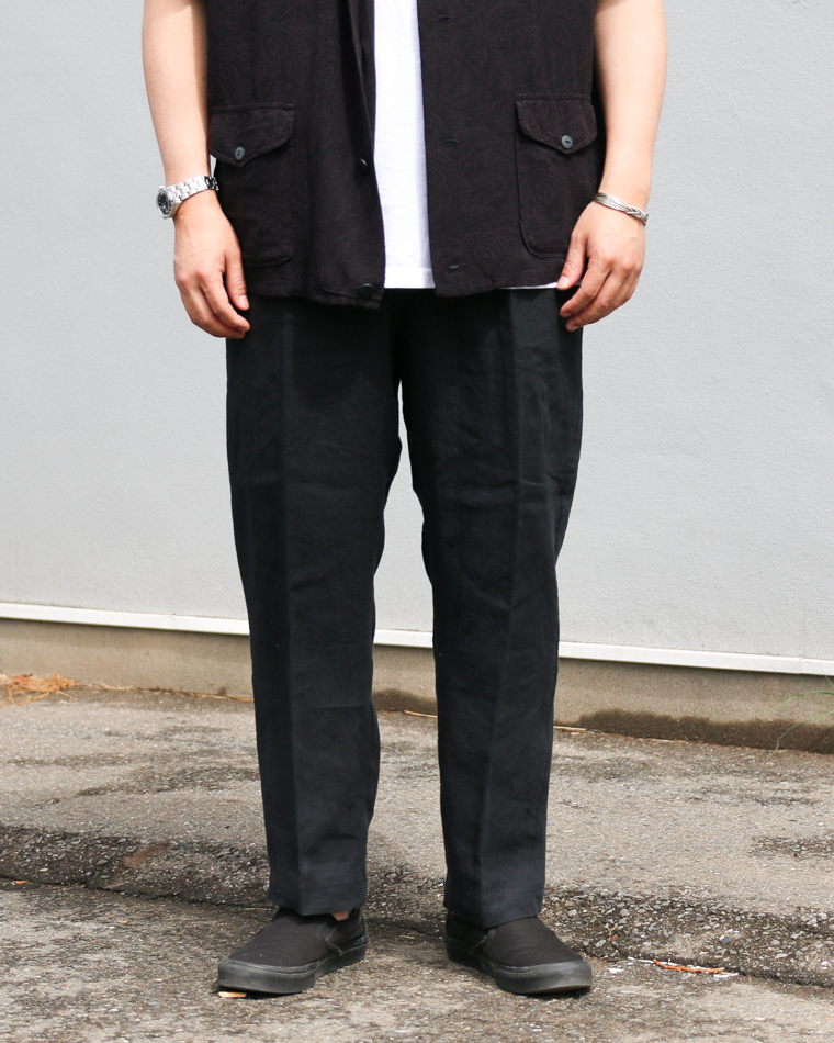 DELICIOUS LINEN Easy Pants Black