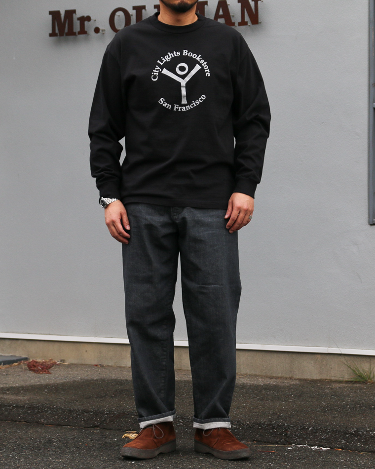 City Lights Bookstore L/S T Shirts - Logo Black