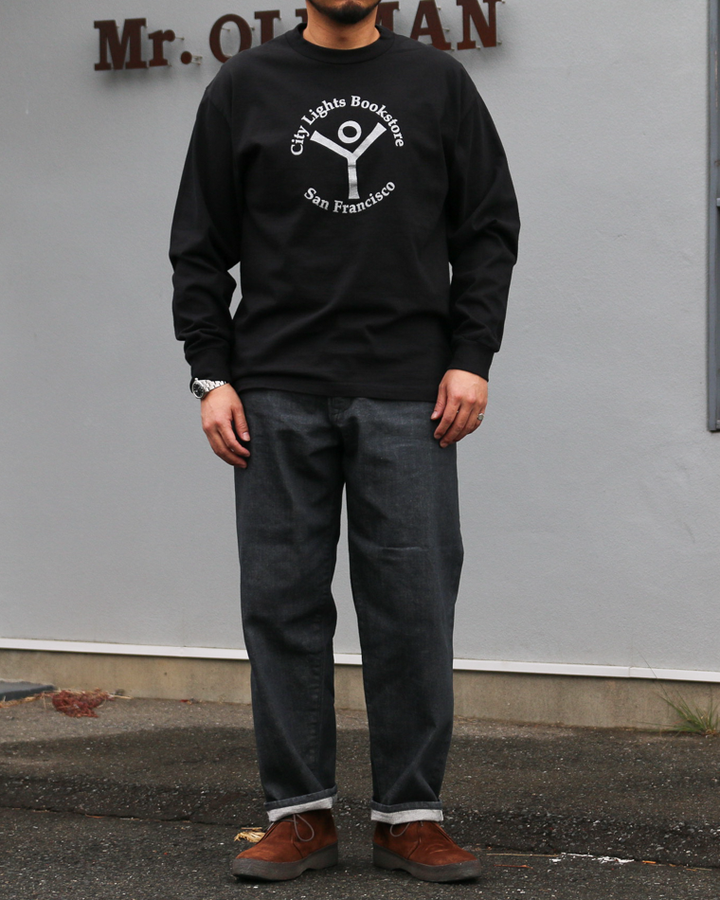 City Lights Bookstore L/S T Shirts - Logo Black
