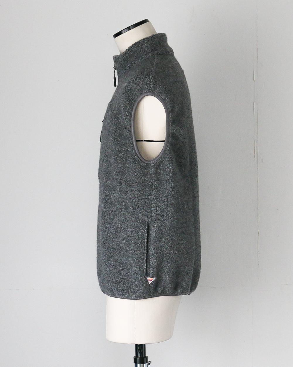melple メイプル Marced Wool Vest Grey