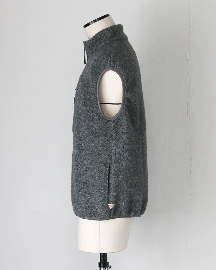 melple メイプル Marced Wool Vest Grey