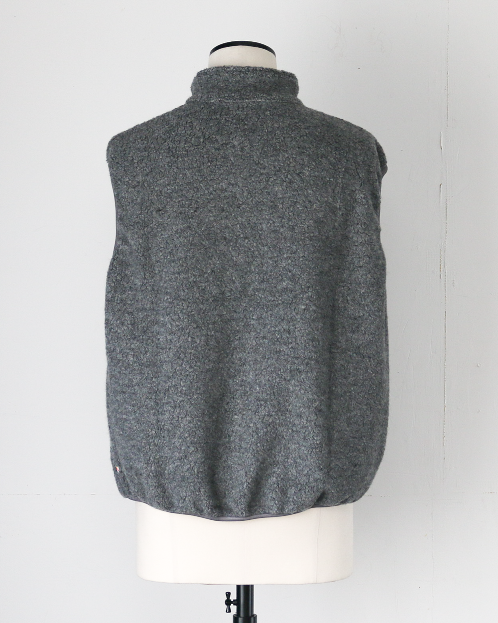 melple メイプル Marced Wool Vest Grey