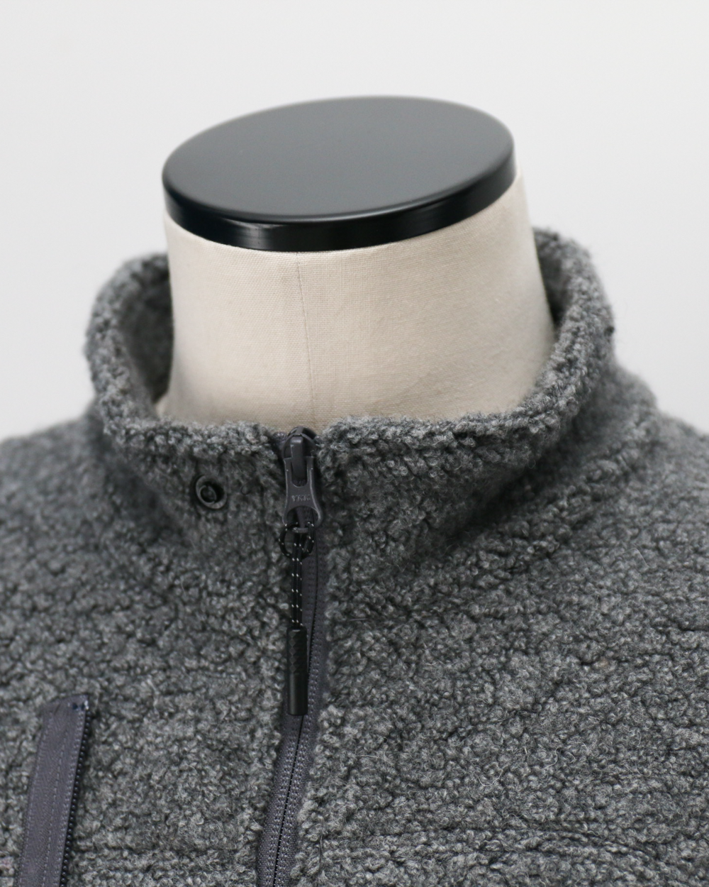 melple メイプル Marced Wool Vest Grey