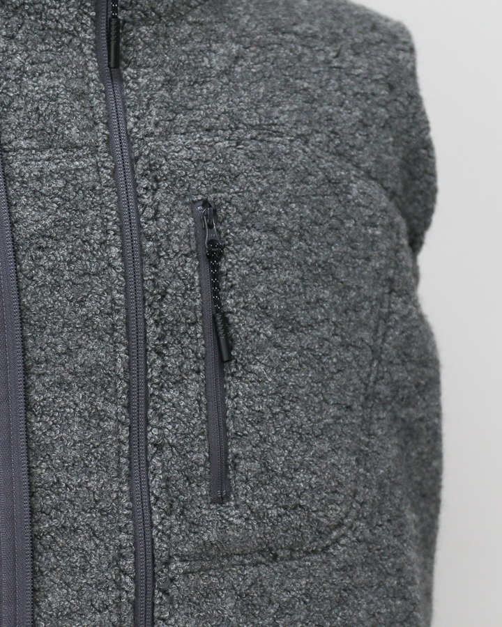 melple メイプル Marced Wool Vest Grey