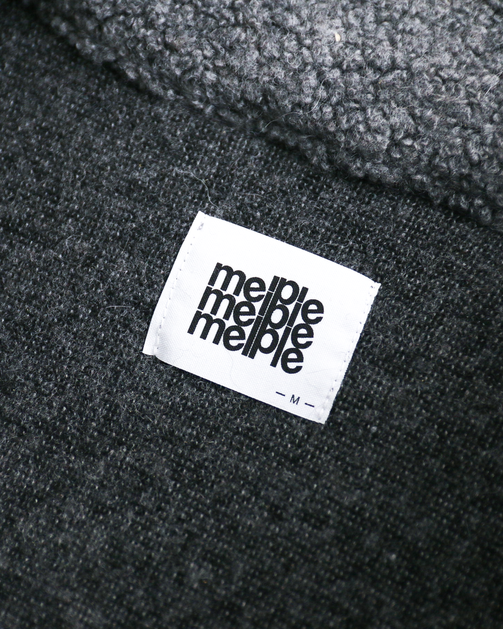 melple メイプル Marced Wool Vest Grey