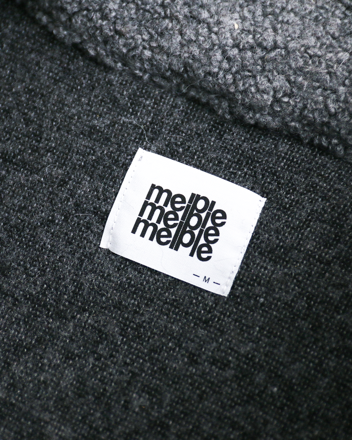 melple メイプル Marced Wool Vest Grey