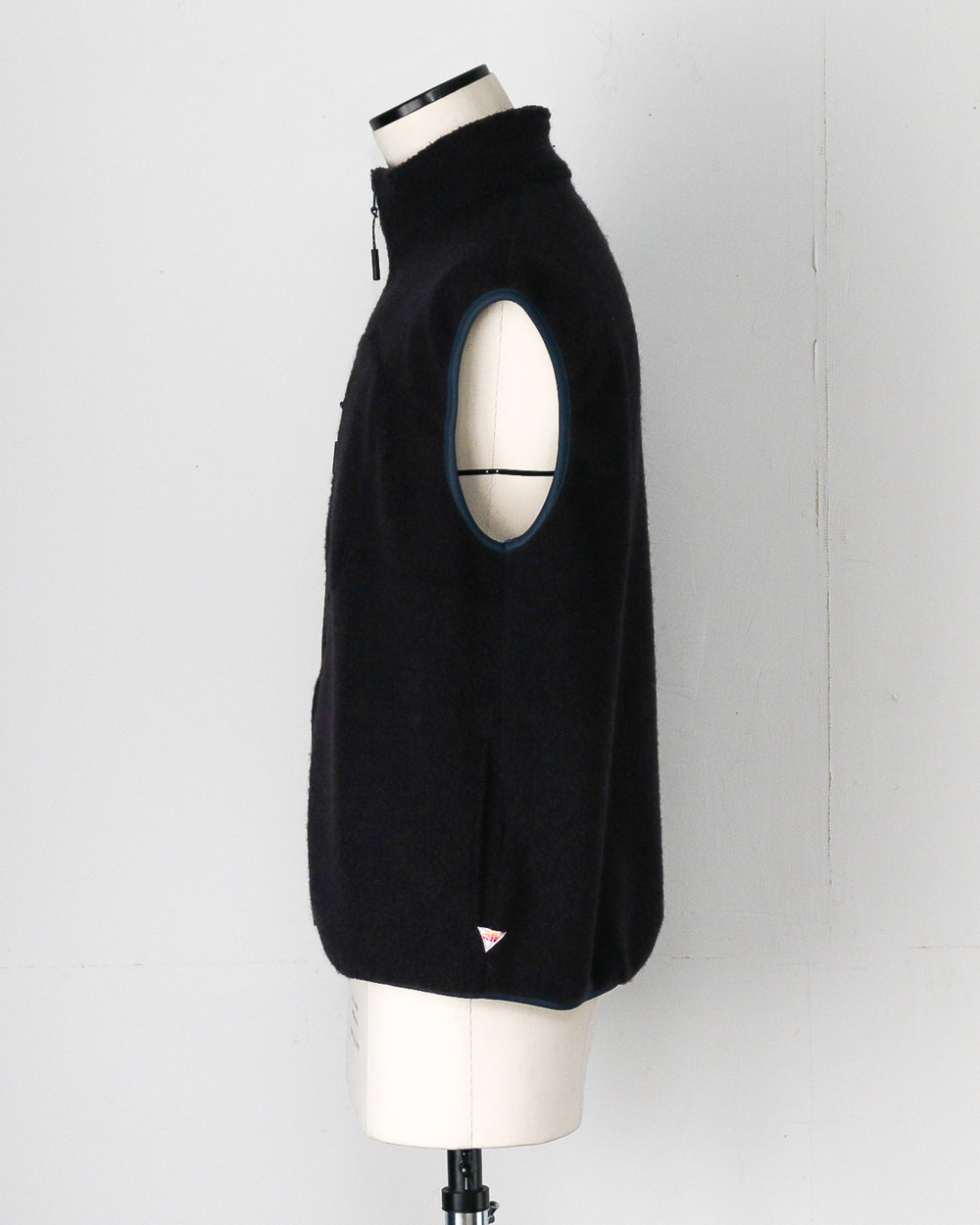 melple メイプル Marced Wool Vest Navy Brown