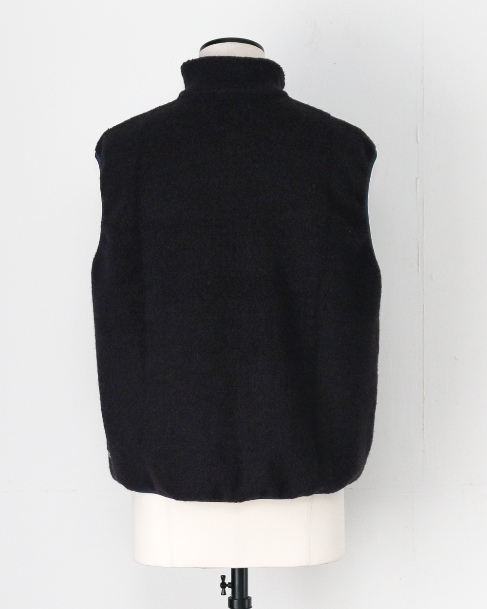 melple メイプル Marced Wool Vest Navy Brown