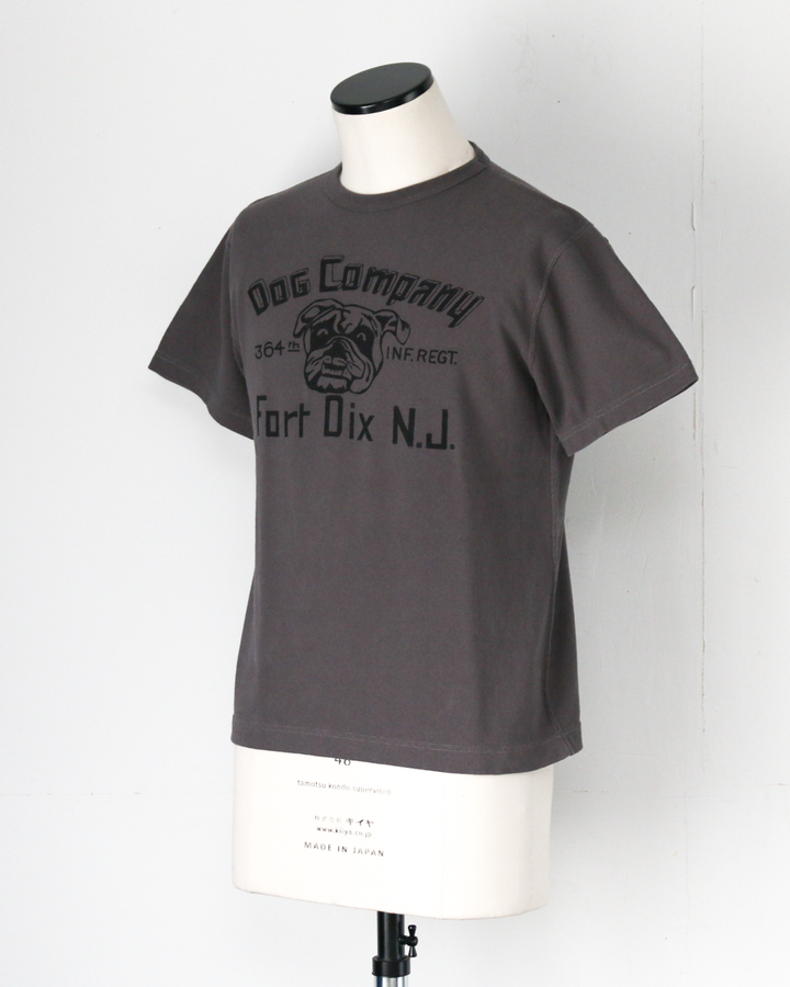 COLIMBO ZV-0413 Norwalk Cotton Tee FORT DIX BULLDOG Mouse Gray