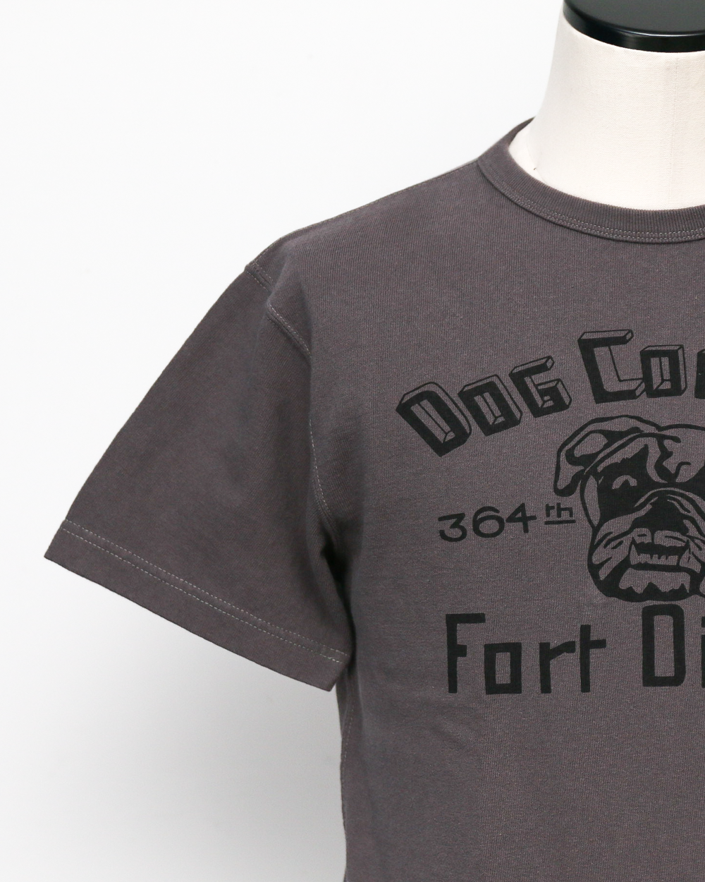 COLIMBO ZV-0413 Norwalk Cotton Tee FORT DIX BULLDOG Mouse Gray