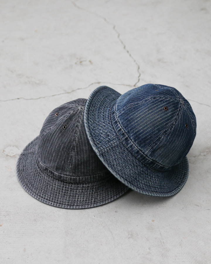 HIGHER ハイヤー HT26048 STRIPE JACQUARD DENIM HAT