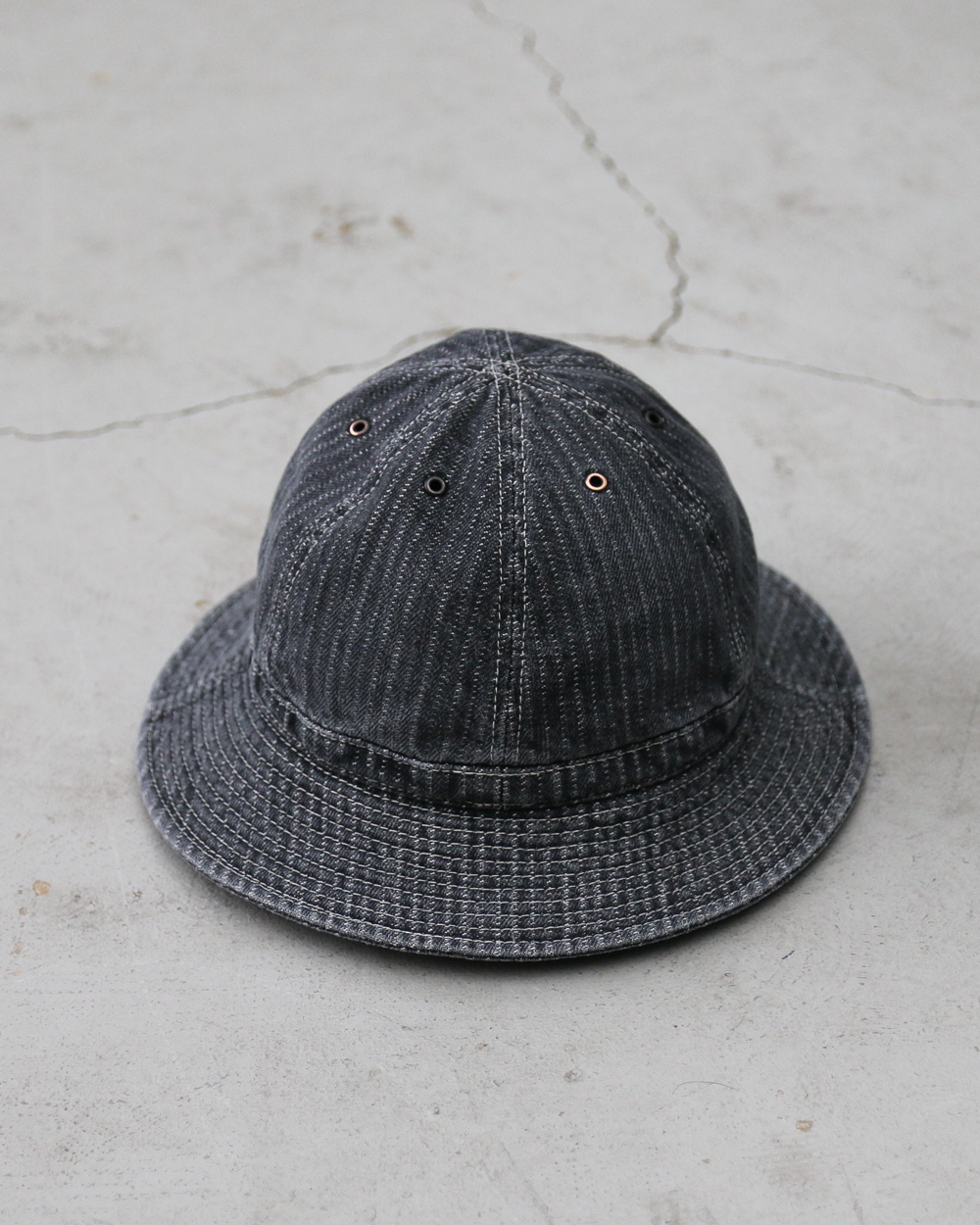 HIGHER ハイヤー HT26048 STRIPE JACQUARD DENIM HAT
