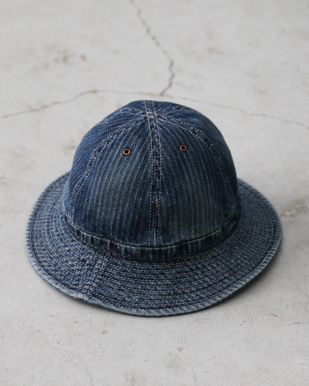 HIGHER ハイヤー HT26048 STRIPE JACQUARD DENIM HAT