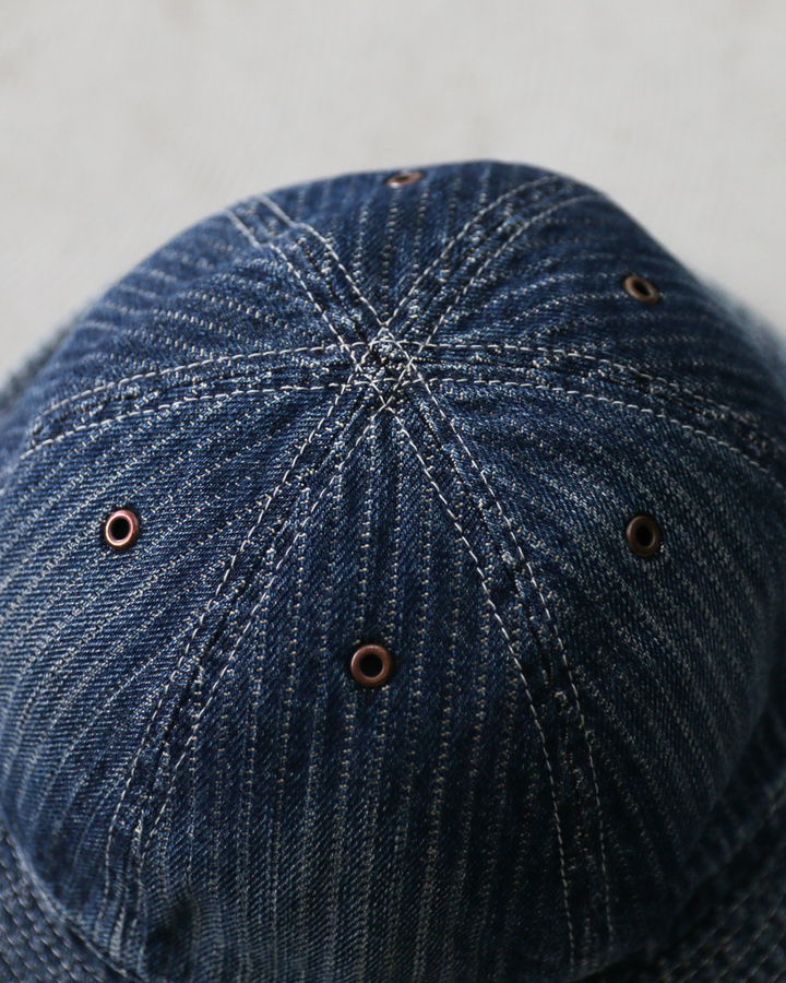 HIGHER ハイヤー HT26048 STRIPE JACQUARD DENIM HAT