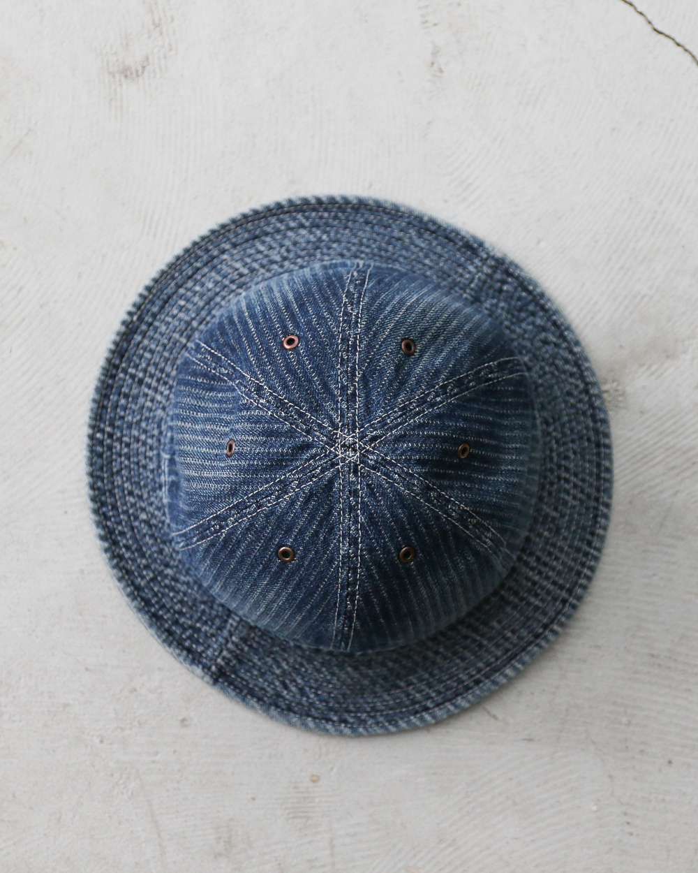 HIGHER ハイヤー HT26048 STRIPE JACQUARD DENIM HAT