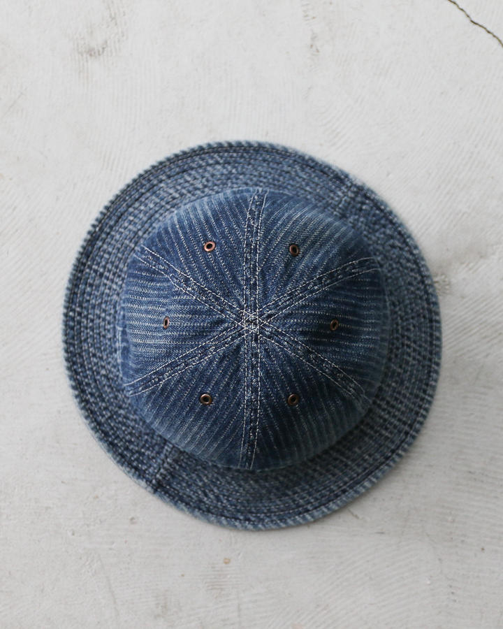 HIGHER ハイヤー HT26048 STRIPE JACQUARD DENIM HAT